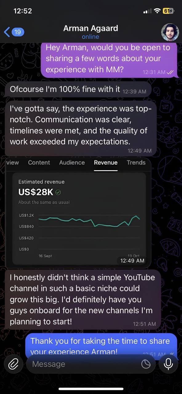 Monetization Masters - Testimonials #1