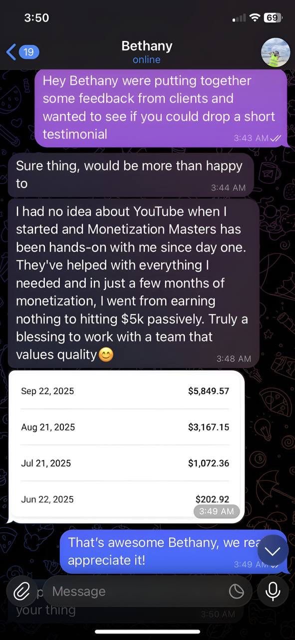 Monetization Masters - Testimonials #5