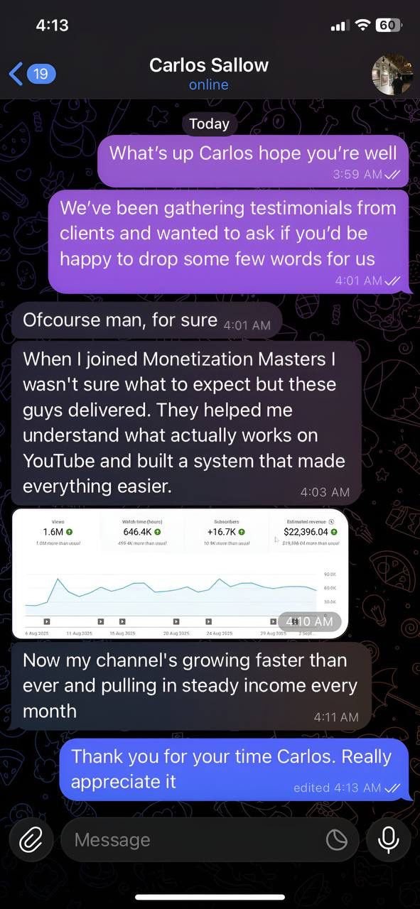 Monetization Masters - Testimonials #7