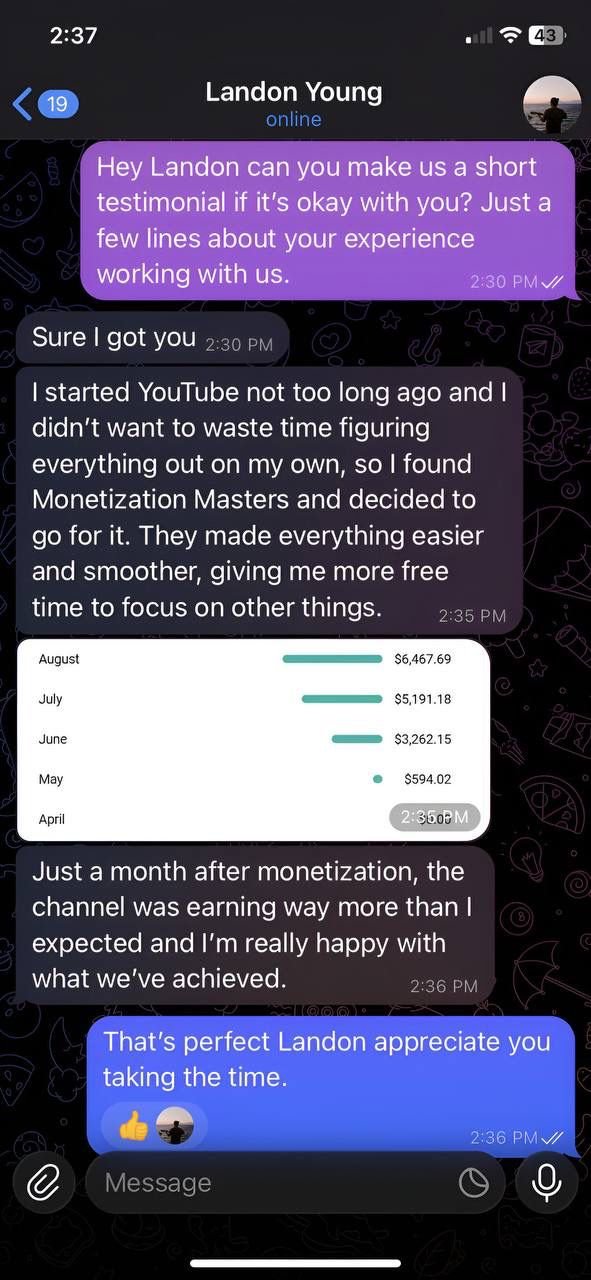 Monetization Masters - Testimonials #8