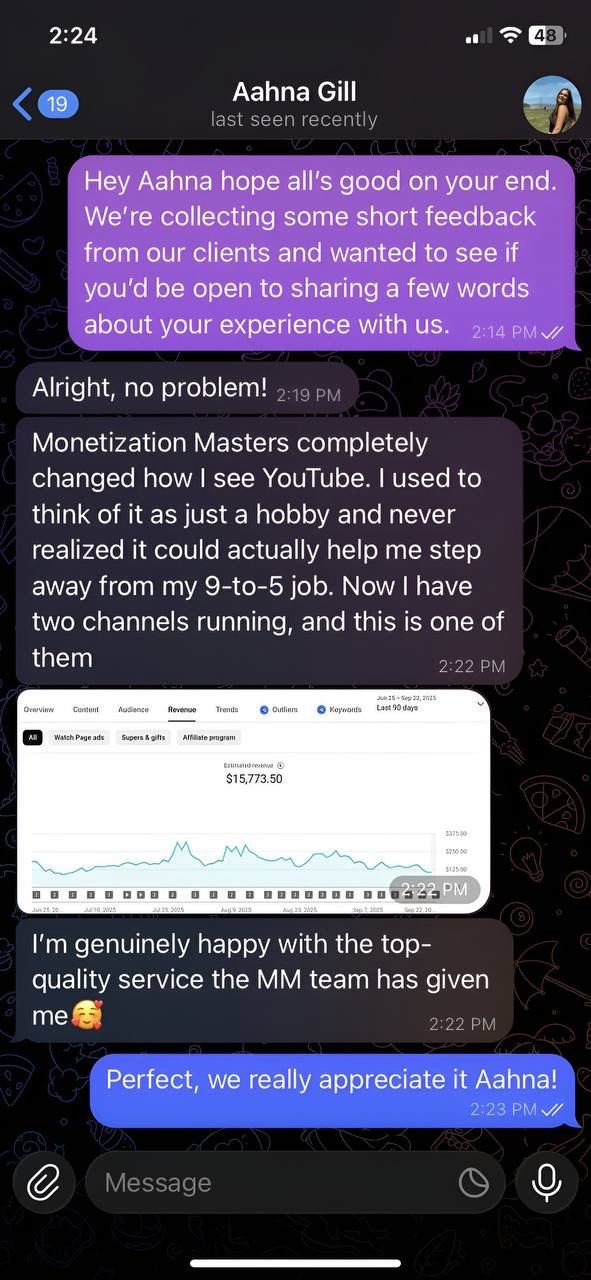 Monetization Masters - Testimonials #9